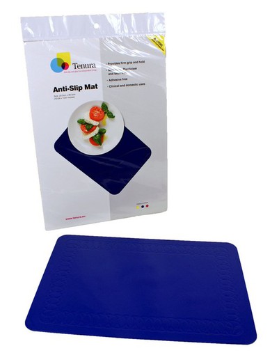 Alfombrilla anti-deslizante rectangular able2 azul l 35,5 x b 25,5 cm