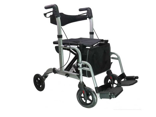 Andador e cadeira all-in-one Rollator a525c