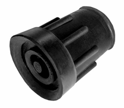 Contera para bastones y muletas 19 mm. Negro, pequeño