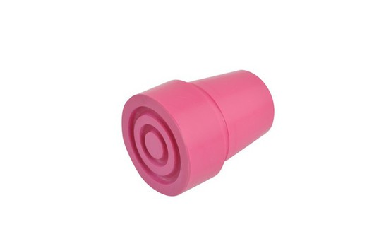 Embout rose pour béquilles et cannes, 19 mm