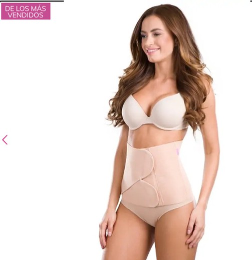 Ceinture abdominale lipoélastique post liposuccion, double fermeture