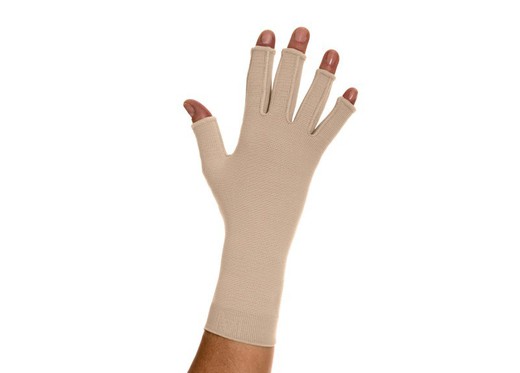Guante linfoedema en serie tejido plano nuevo diseño con dedos, Mainat