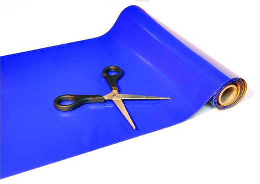 Material anti-deslizante en rollo l 2 m x b 20 cm azul