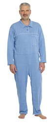 Pijama con cuello de camisa azul jeans talla xl