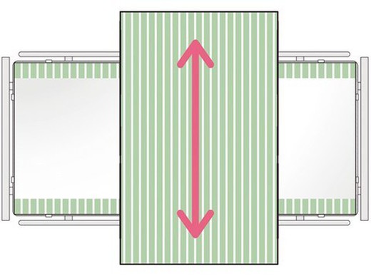 Folha deslizante midi 2d 200 x 140 cm