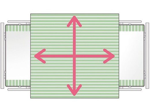 Folha deslizante midi 4d 200 x 140 cm