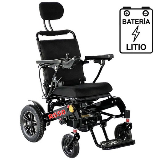 Fauteuil roulant électrique pliant R550 (Dossier inclinable)