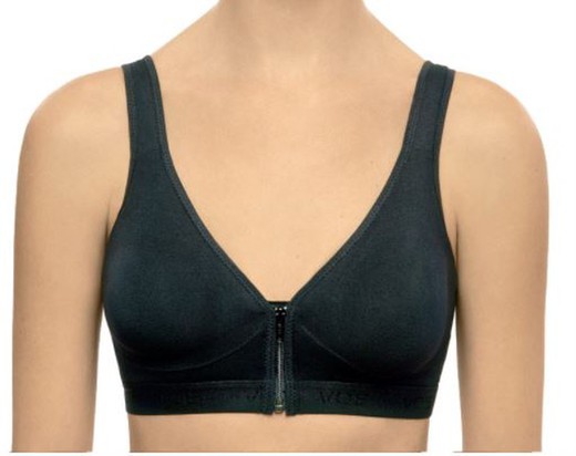 Soutien-gorge Voe, en coton avec fermeture sur le devant et bretelles rembourrées Nuha