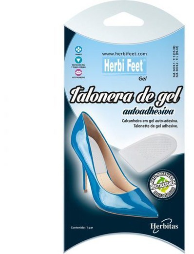 Coussinets de talon en gel auto-adhésifs extra fins Herbi Feet