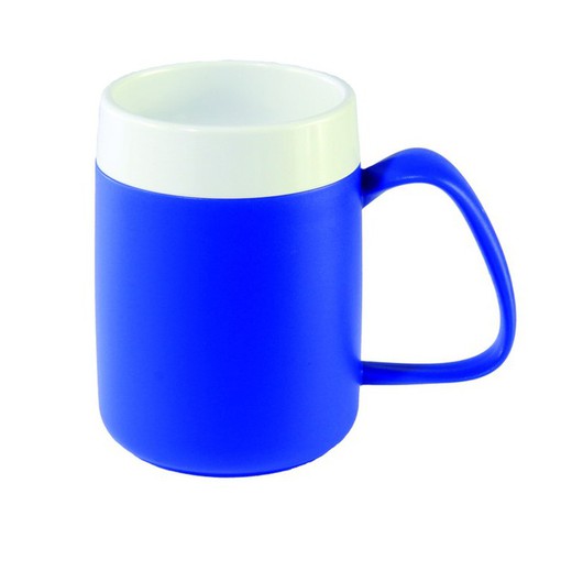 Mug isotherme conique bleu