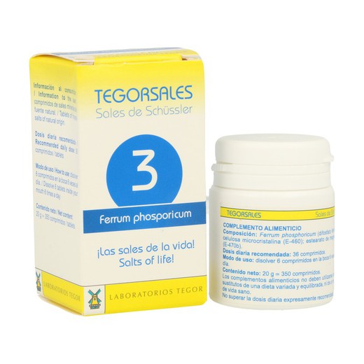 Tegorsal 3 sais de schüssler ferrum phosporicum