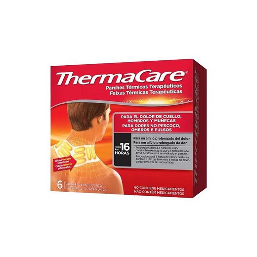 Thermacare cuello, hombros y muñecas 6 unid. Parches térmicos terapéuticos