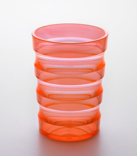 Vaso de anillas sure grip. Naranja