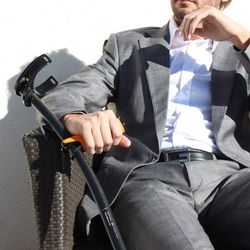 Offene Klemme für Indesmed-Krücken