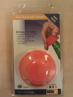 Abrebotellas antideslizante able2 naranja