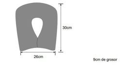 Oreiller de voyage en fer à cheval, déhoussable