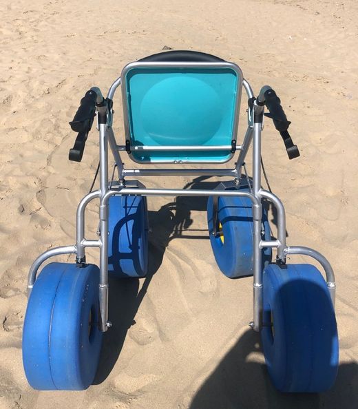 déambulateur à roulettes beach xl