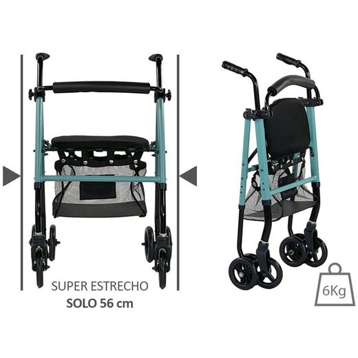 Gehwagen mit Rädern und Zen-Sitz