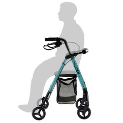 Gehwagen mit Rädern und Zen-Sitz