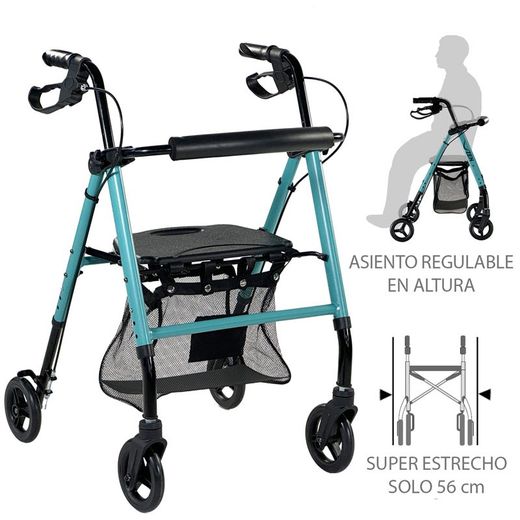 Gehwagen mit Rädern und Zen-Sitz