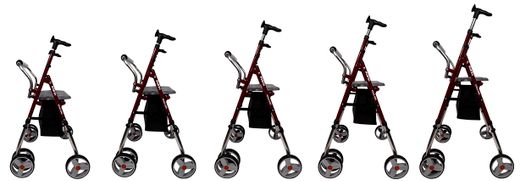 Andador De 4 Ruedas Koala Giro plegable y regulable en altura