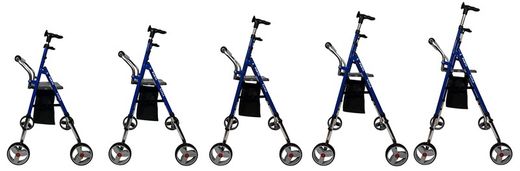 Koala 4-Rad-Gehhilfe, faltbar und höhenverstellbar