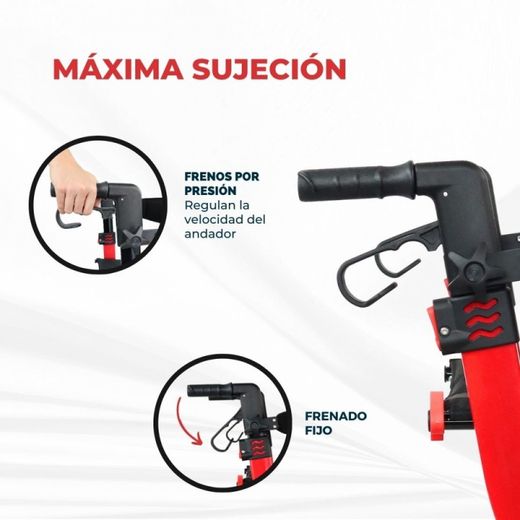 Vierrad-Gehwagen, faltbar, Sitz und Rückenlehne, Frontkorb Invicto X1