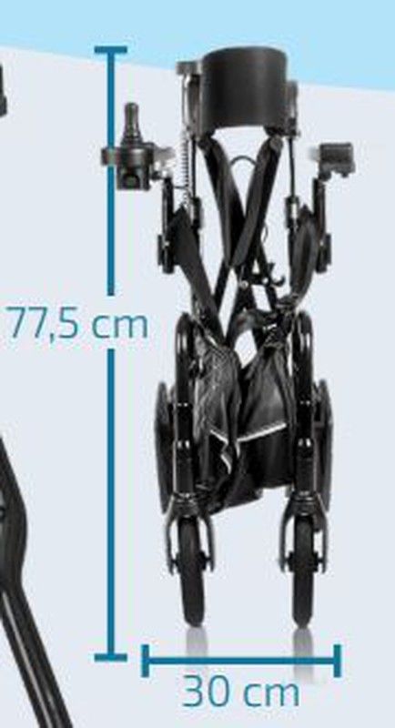 Déambulateur électrique et fauteuil roulant électrique tout en un