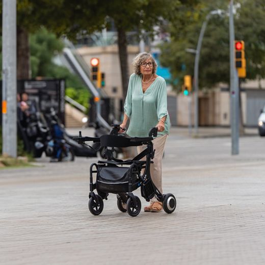 Déambulateur électrique et fauteuil roulant électrique tout en un