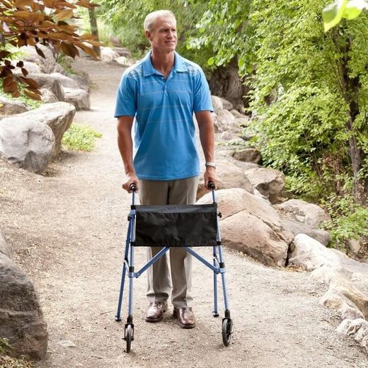 Déambulateur pliable ultra étroit à 2 roues Foldy