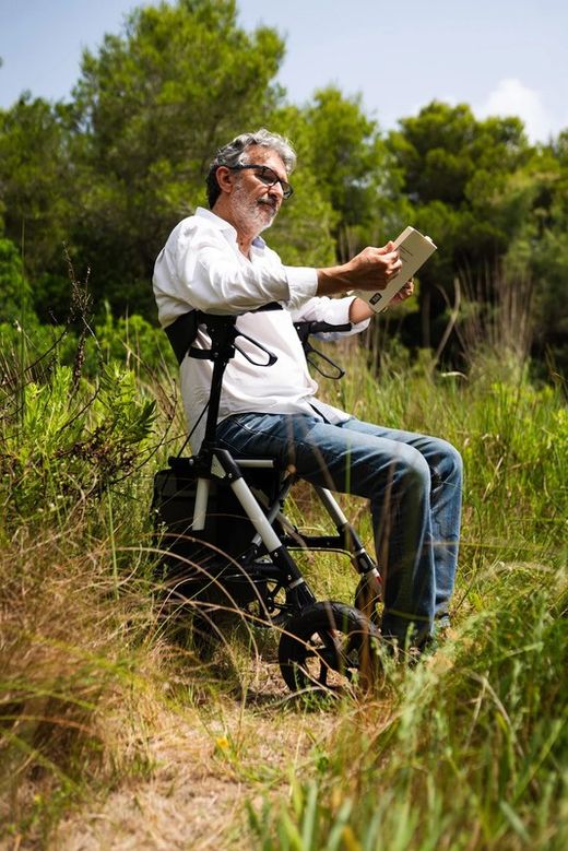 Déambulateur tout-terrain Kmina avec roues pneumatiques