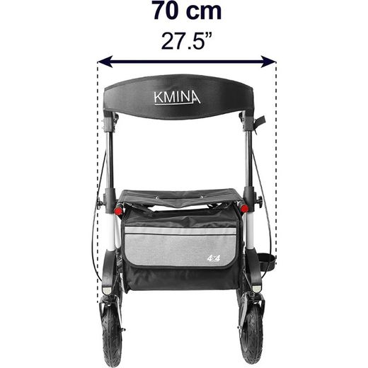 Déambulateur tout-terrain Kmina avec roues pneumatiques