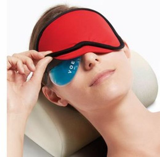 Postoperative Blepharoplastik-Maske, mit 4 Gelbeuteln