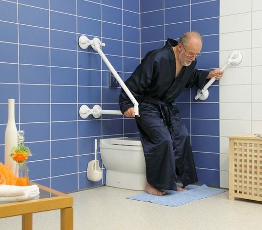 Barre d'appui WC quattropower 56,5 cm