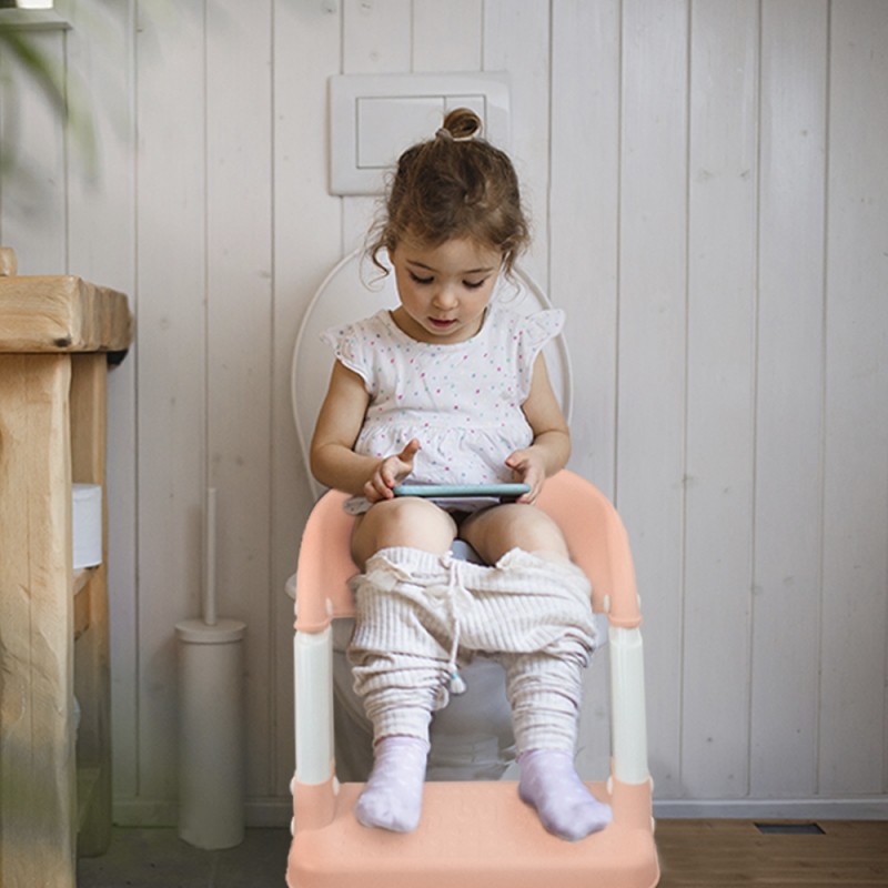 Asiento de inodoro infantil, con escaleras — Ortopedia y Rehabilitación