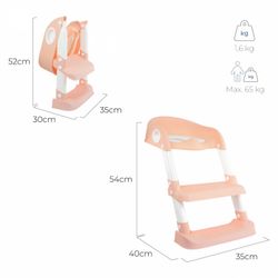 Asiento de inodoro infantil, con escaleras