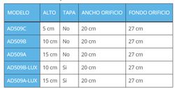 Asiento elevador w.c. 5 cm.