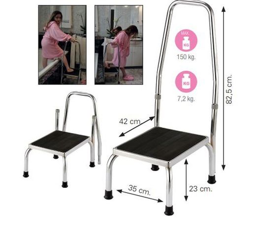 Tritthocker mit Geländer