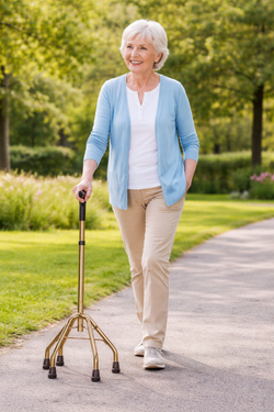 Bâton de marche quadrupède