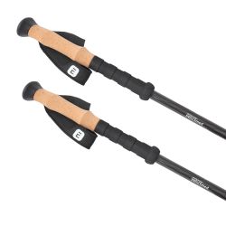 Bastones de trekking 100% de fibra de carbono.