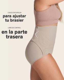 Braga faja postparto y postquirúrgico con laterales en velcro