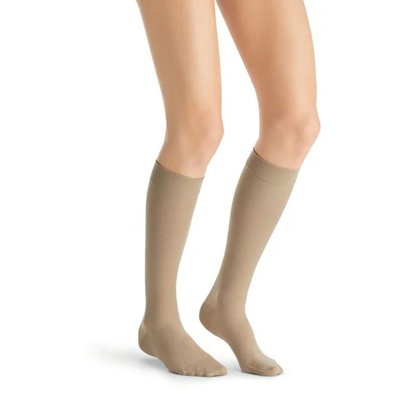 Calcetin JOBST® UltraSheer con SoftFit® 2 / Antracita / Corta / CLASE 2 / Abierta