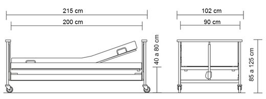 Lit Antares 2 en PACK OFFRE avec matelas Combiflex et housse cadeau en PACK 2