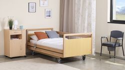 ORION Elektrobett mit Hubwagen im PACK-ANGEBOT mit POLYPLOT-Matratze