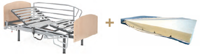 Cama en Pack Nules 90 x 196 de TECNIMOEM con COLCHON DE VISCO
