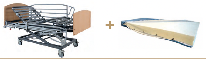 Cama en Pack Nules PLUS 90 x 196 de TECNIMOEM CON CARRO ELEVADOR + COLCHON VISCO
