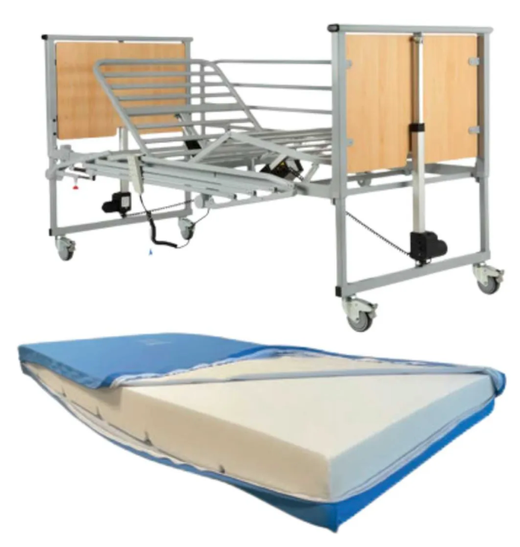 Cama en Pack OVAL de TECNIMOEM 90 x 190 PLEGABLE + COLCHON PU