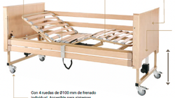Cama en Pack TEIDE de TECNIMOEM + COLCHON DE VISCO