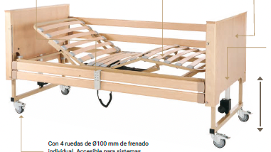 Cama en Pack TEIDE de TECNIMOEM + COLCHON DE VISCO
