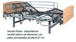 Cama XXL 350 de TECNIMOEM care cpn patas fijas de 35 cms.